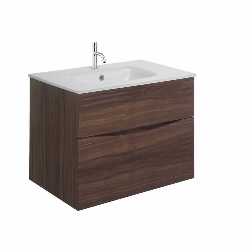 Glide II 70 Unit & Ice White Glass Basin